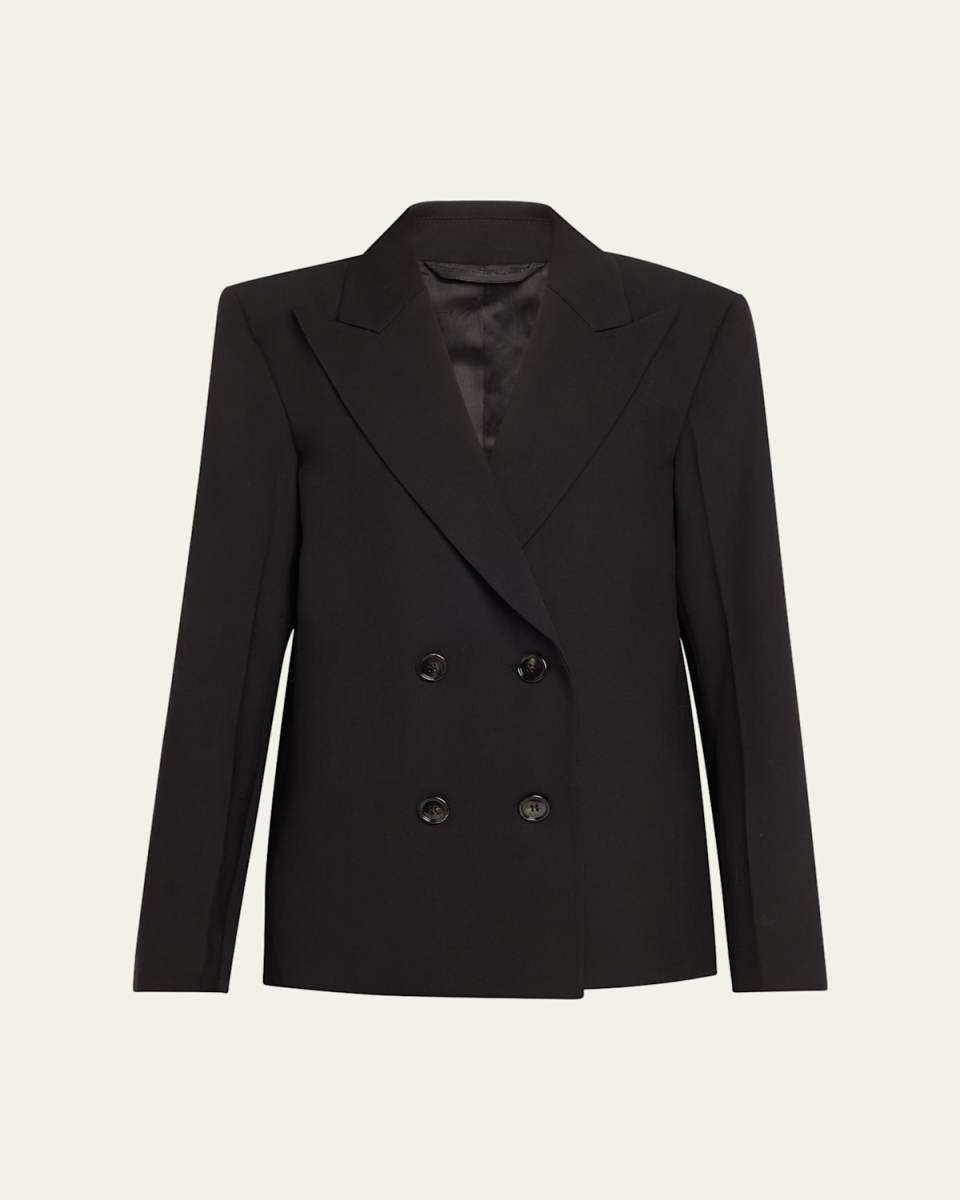 Double-Breasted Wool Blazer